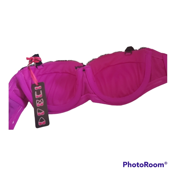 LA SENZA Fuschia Magenta Demi Push Up Bra - Size XS, 32A - Picture 4 of 4
